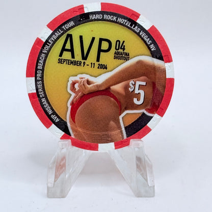 Hard Rock - Las Vegas Las Vegas Nevada 2004 'Avp' LE $5 Casino Chip E3854