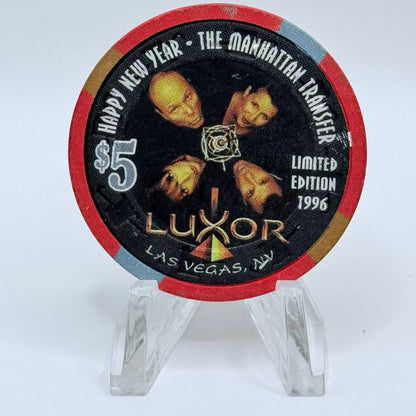 Luxor Las Vegas Nevada 1996 'Manhattan Transfer' LE $5 Casino Chip N1154