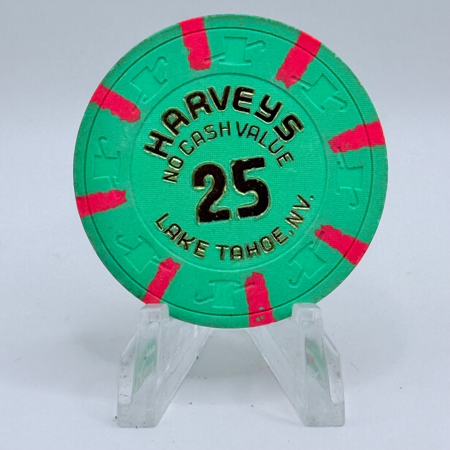 Harvey's (Wagon Wheel) Lake Tahoe Nevada 1990 $25 NCV Casino Chip N2671