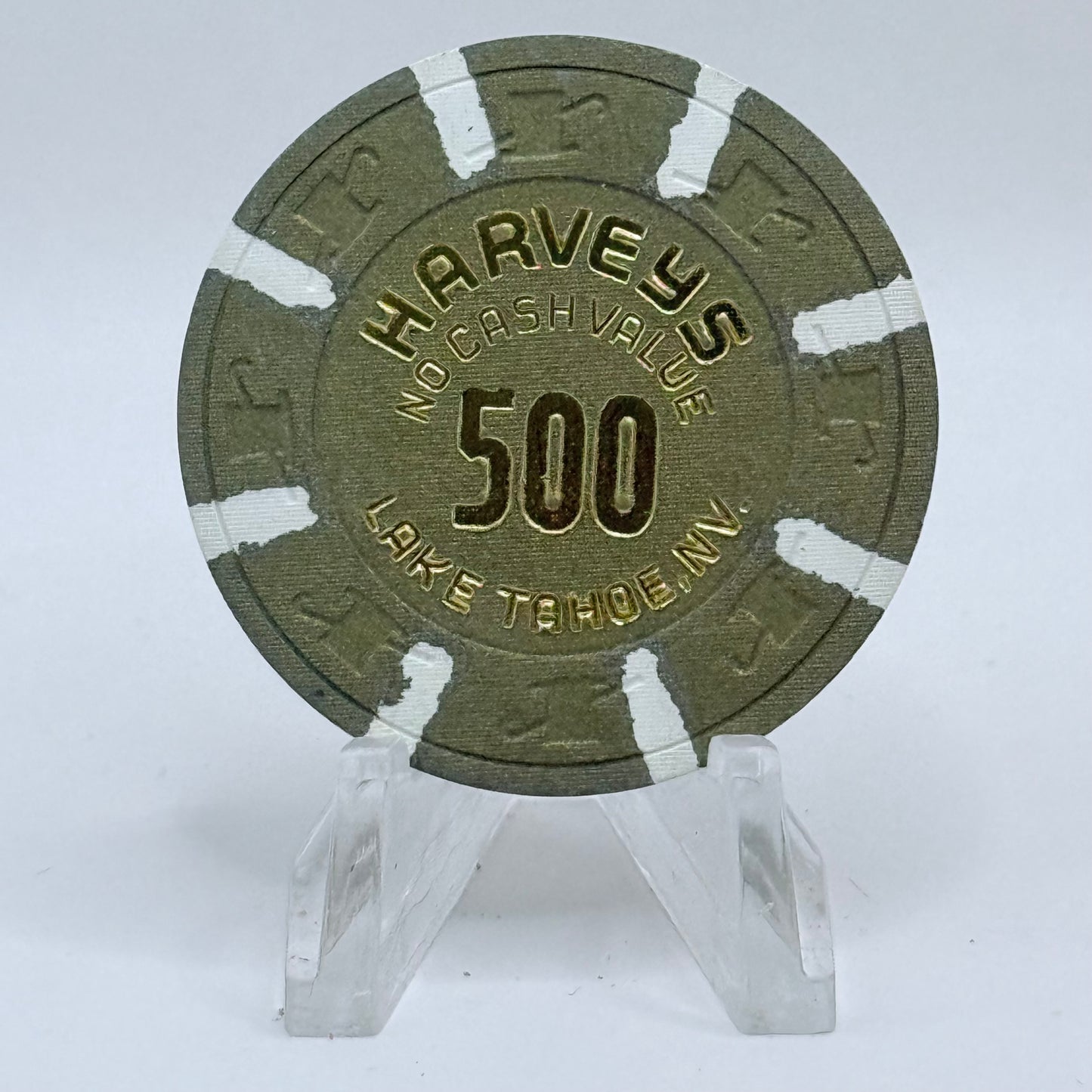 Harvey's (Wagon Wheel) Lake Tahoe Nevada 1980 $500 NCV Casino Chip V2759