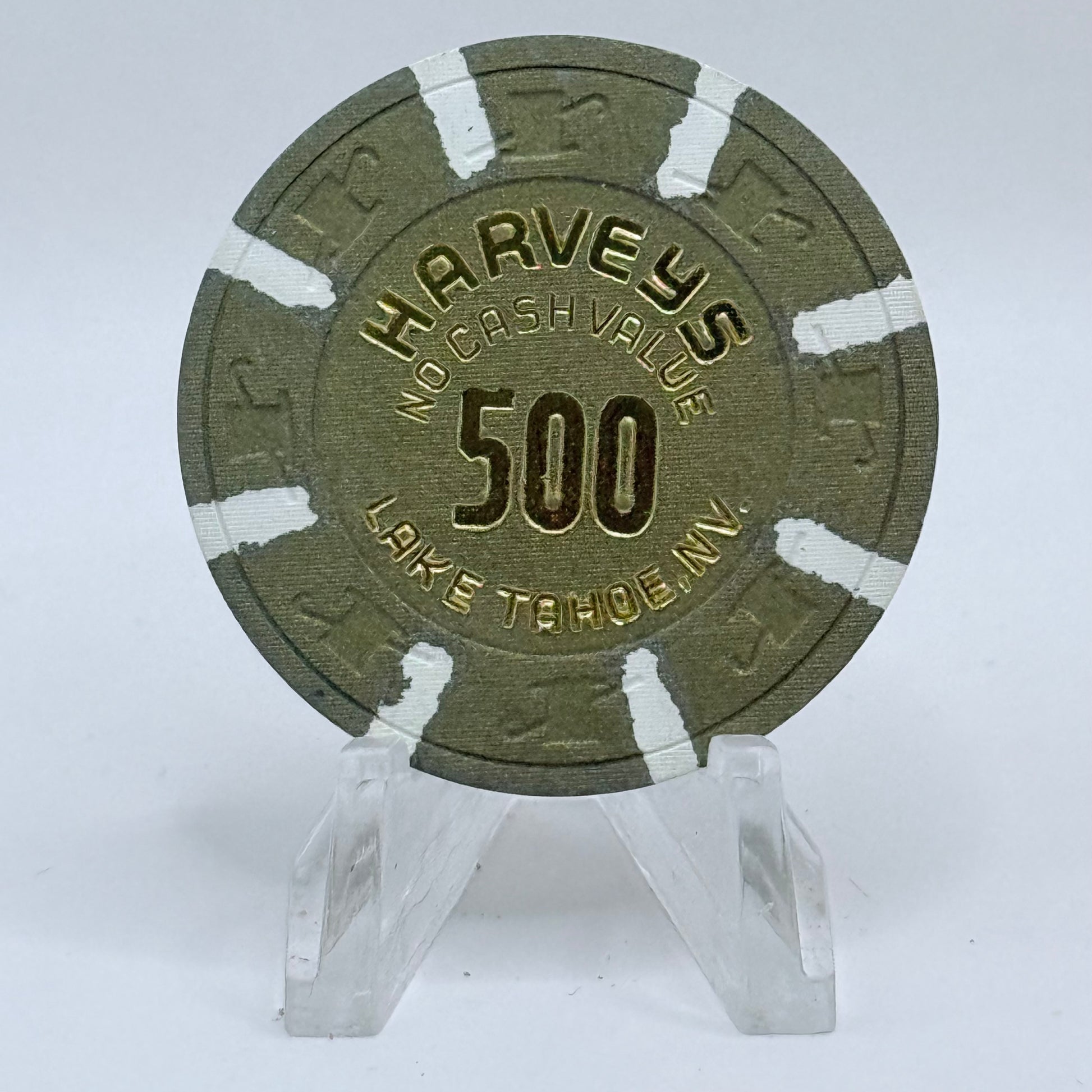 Harvey's (Wagon Wheel) Lake Tahoe Nevada 1980 $500 NCV Casino Chip V2759