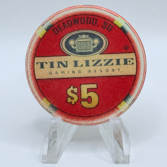 Tin Lizzie Deadwood South Dakota 2015 LE $5 Casino Chip