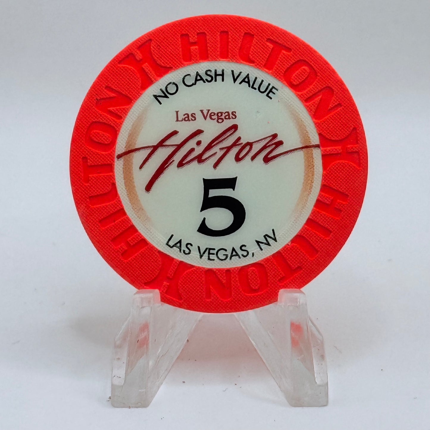 Las Vegas Hilton Las Vegas Nevada 2002 $5 NCV Casino Chip E1158