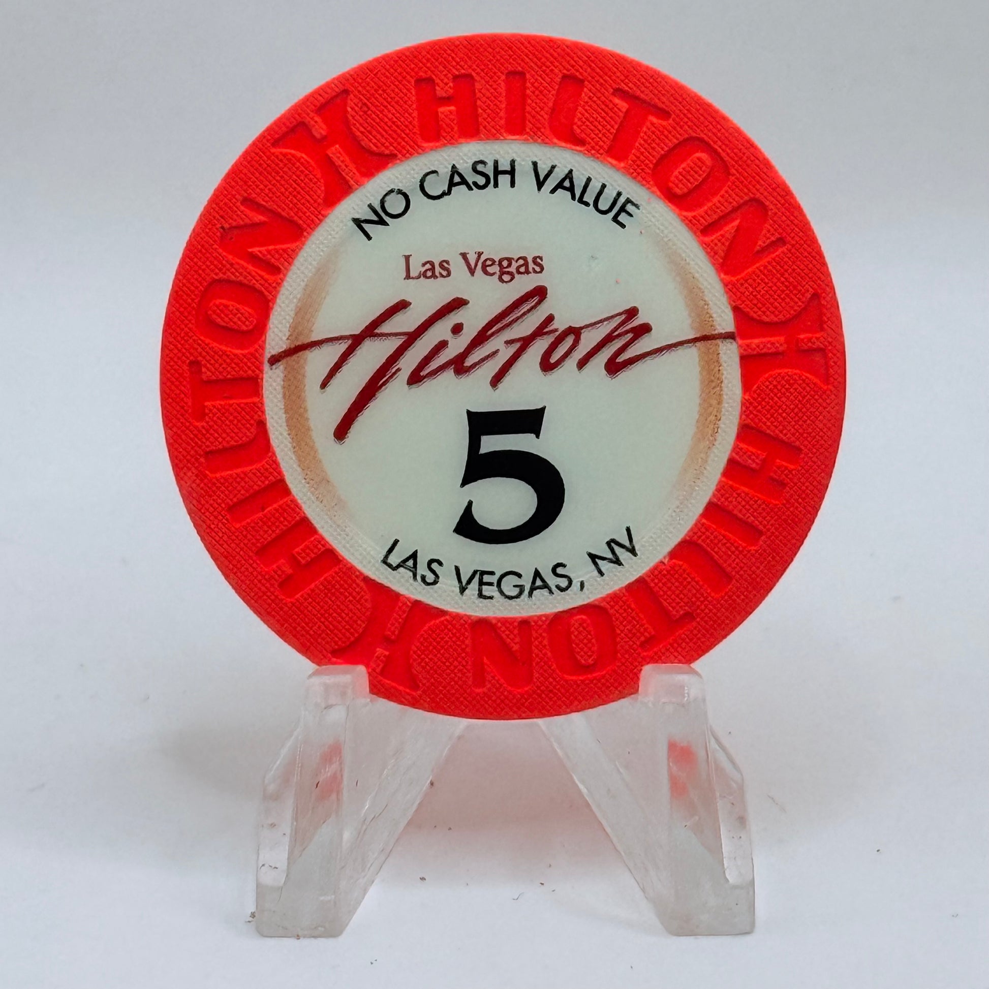 Las Vegas Hilton Las Vegas Nevada 2002 $5 NCV Casino Chip E1158