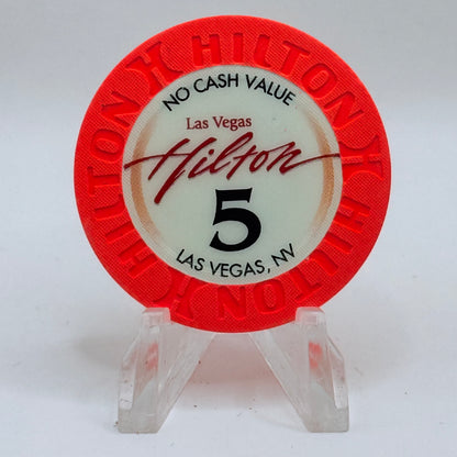 Las Vegas Hilton Las Vegas Nevada 2002 $5 NCV Casino Chip E1158