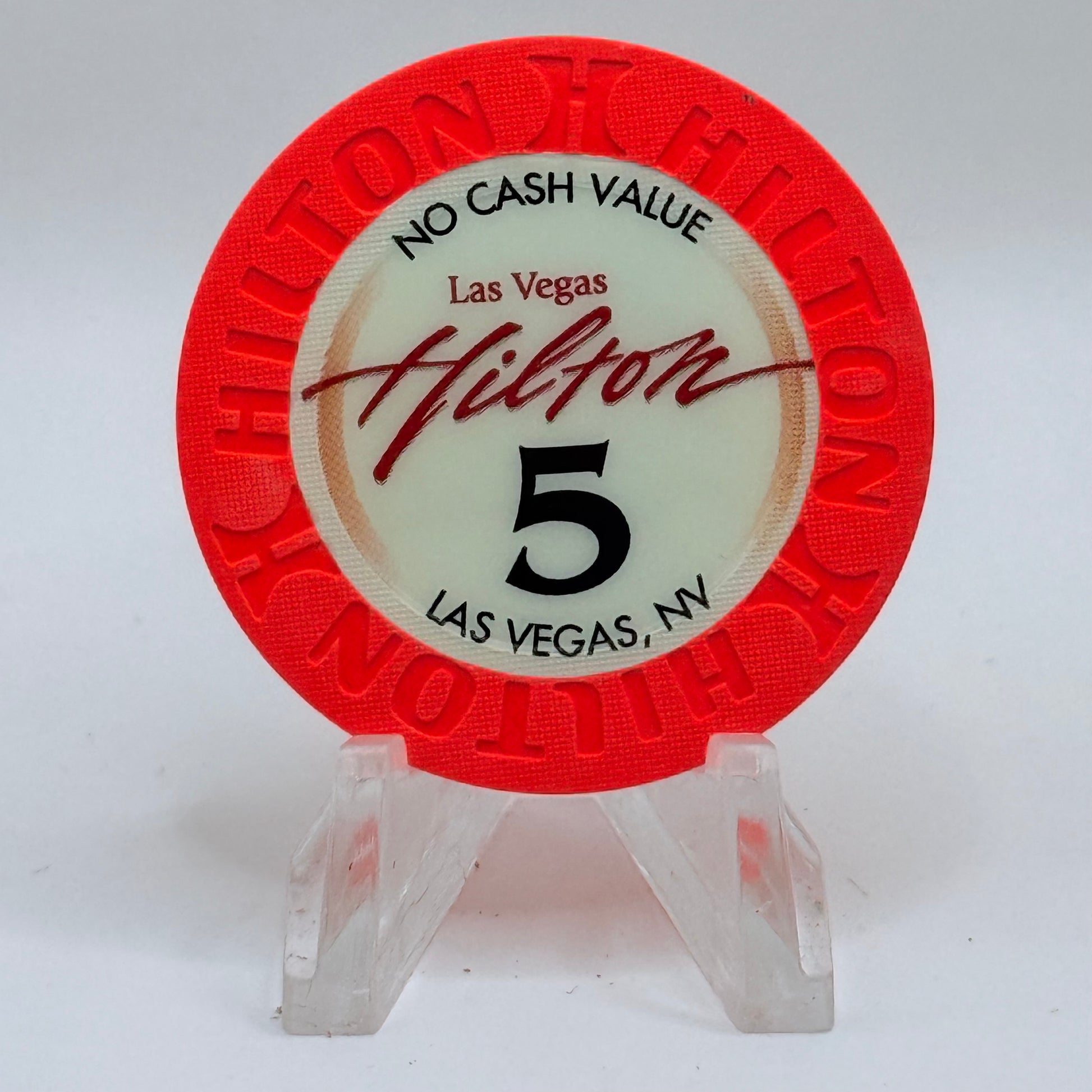 Las Vegas Hilton Las Vegas Nevada 2002 $5 NCV Casino Chip E1158
