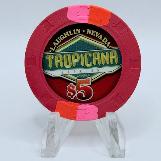 Tropicana Express Laughlin Nevada 2007 $5 Casino Chip E6452