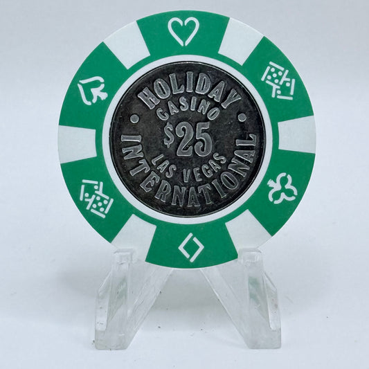 Holiday International Las Vegas Nevada 1990s 'Borland' $25 Casino Chip N6139