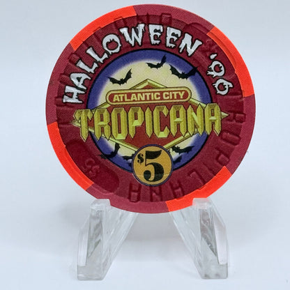 Tropicana Atlantic City New Jersey 1996 'Halloween' LE $5 Casino Chip