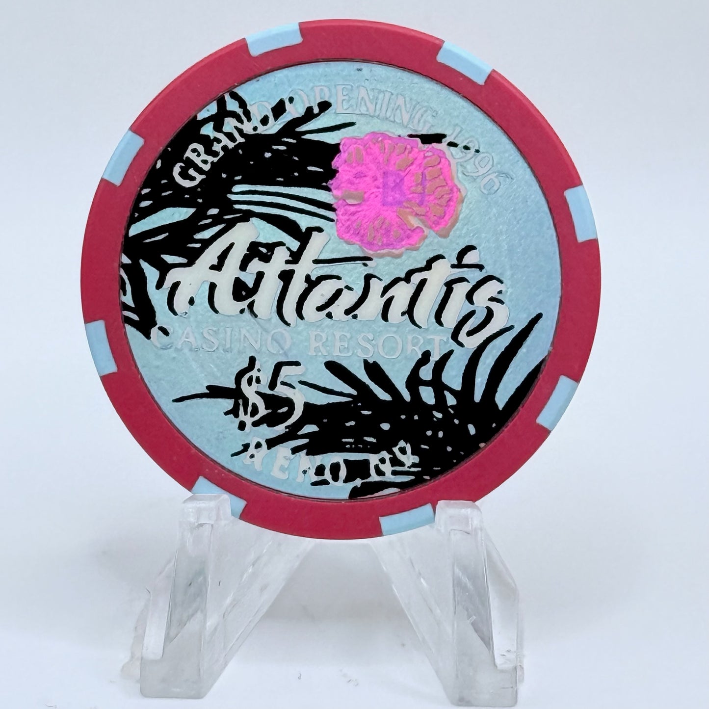 Atlantis Reno Nevada 1996 'Grand Opening' LE $5 Casino Chip N7957