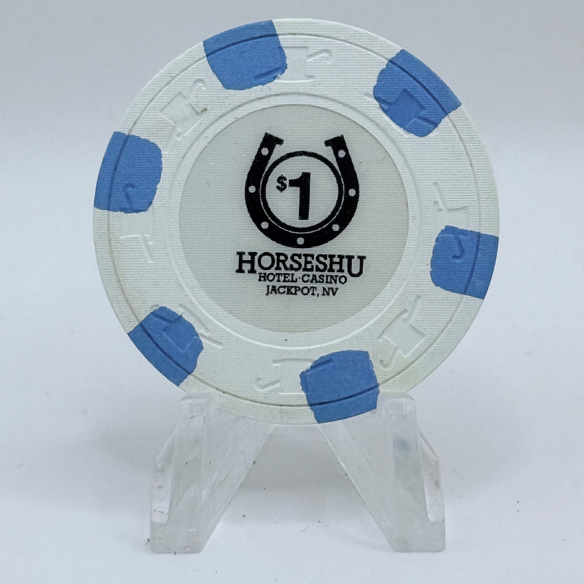 Horseshu Hotel & Casino Jackpot Nevada 1987 $1 Casino Chip N3226