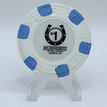 Horseshu Hotel & Casino Jackpot Nevada 1987 $1 Casino Chip N3226