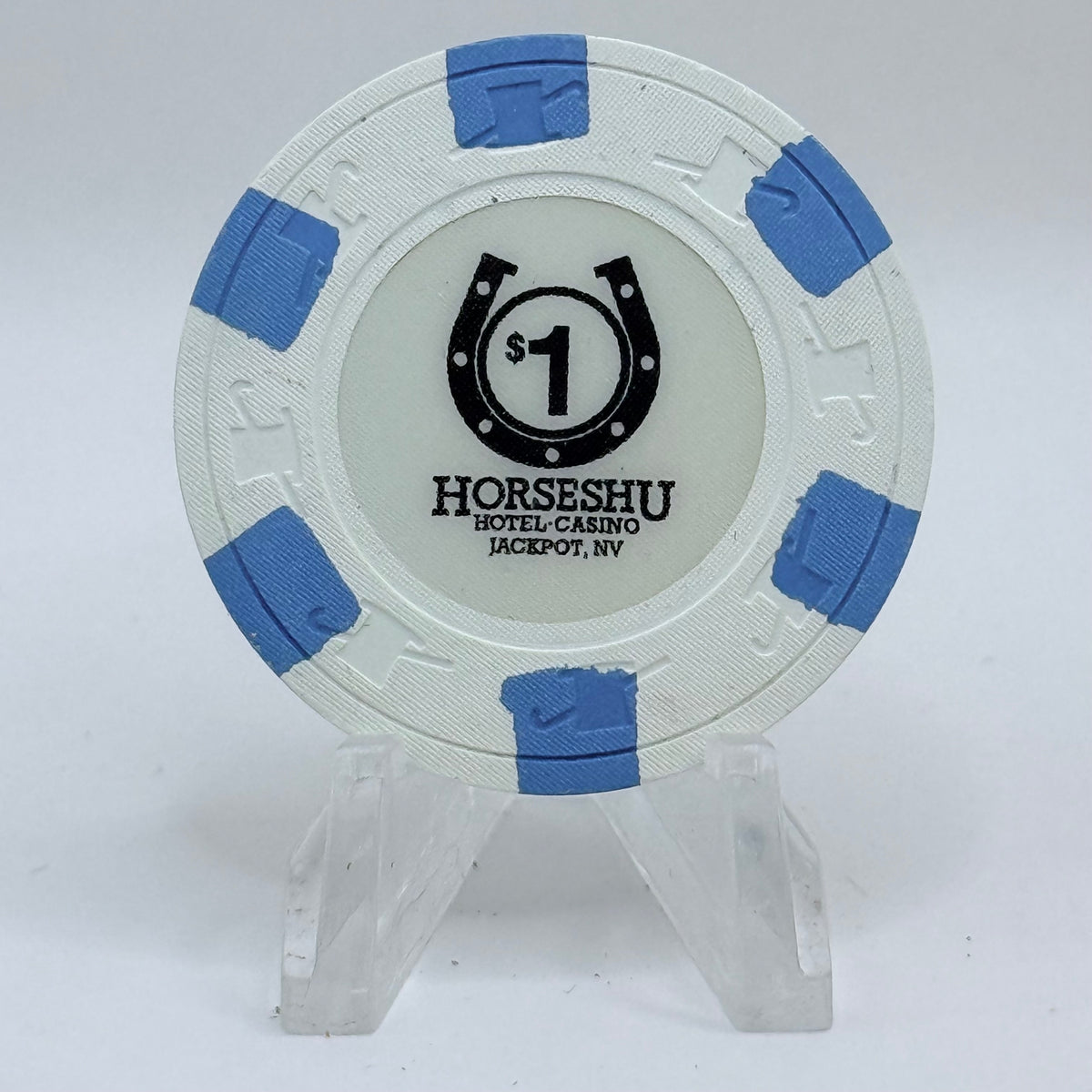 Horseshu Hotel & Casino Jackpot Nevada 1987 $1 Casino Chip N3226