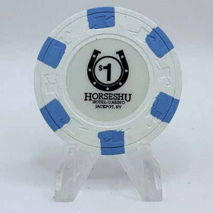 Horseshu Hotel & Casino Jackpot Nevada 1987 $1 Casino Chip N3226