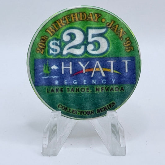 Hyatt Regency (Lake Tahoe) Incline Village Nevada 1995 LE $25 Casino Chip N8631