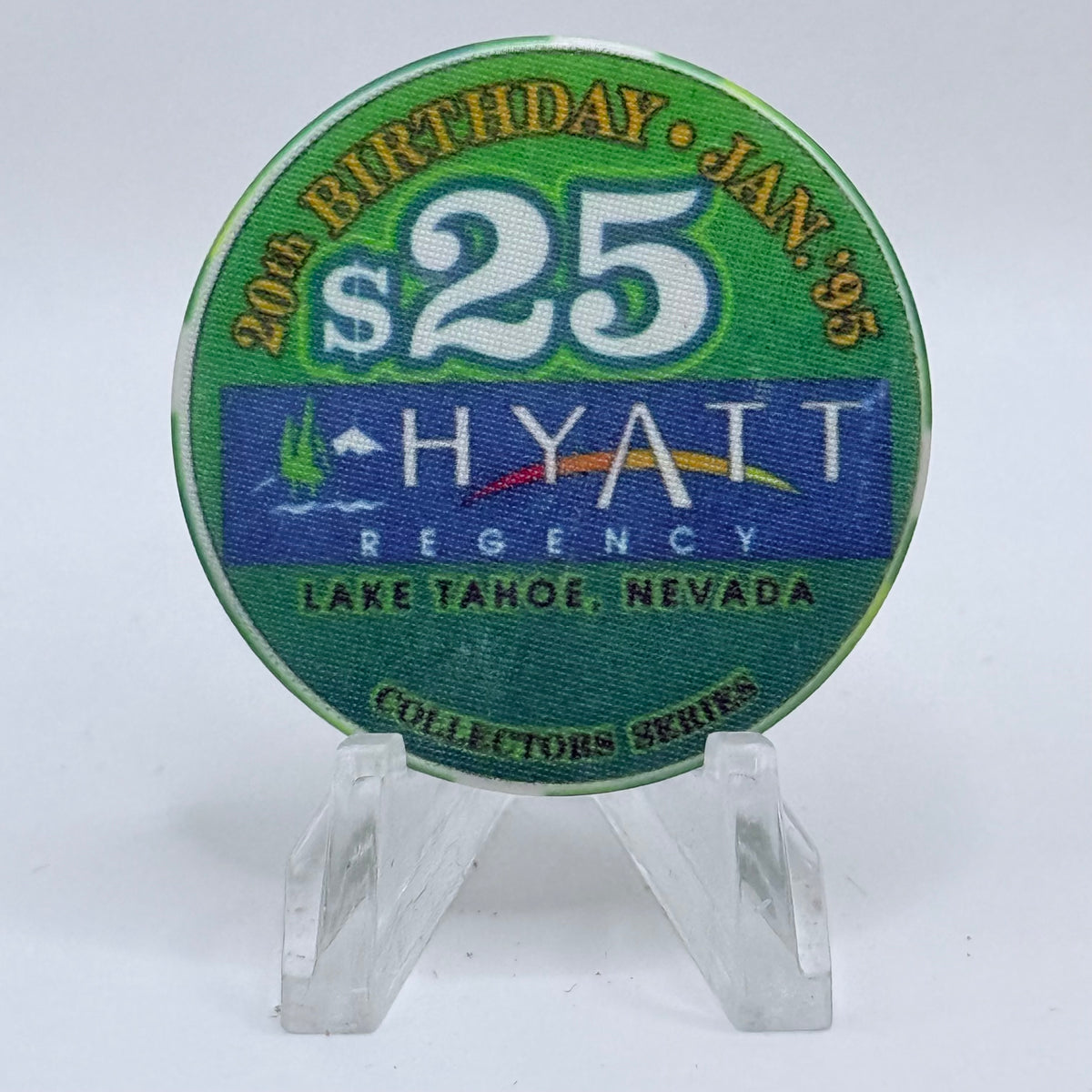 Hyatt Regency (Lake Tahoe) Incline Village Nevada 1995 LE $25 Casino Chip N8631