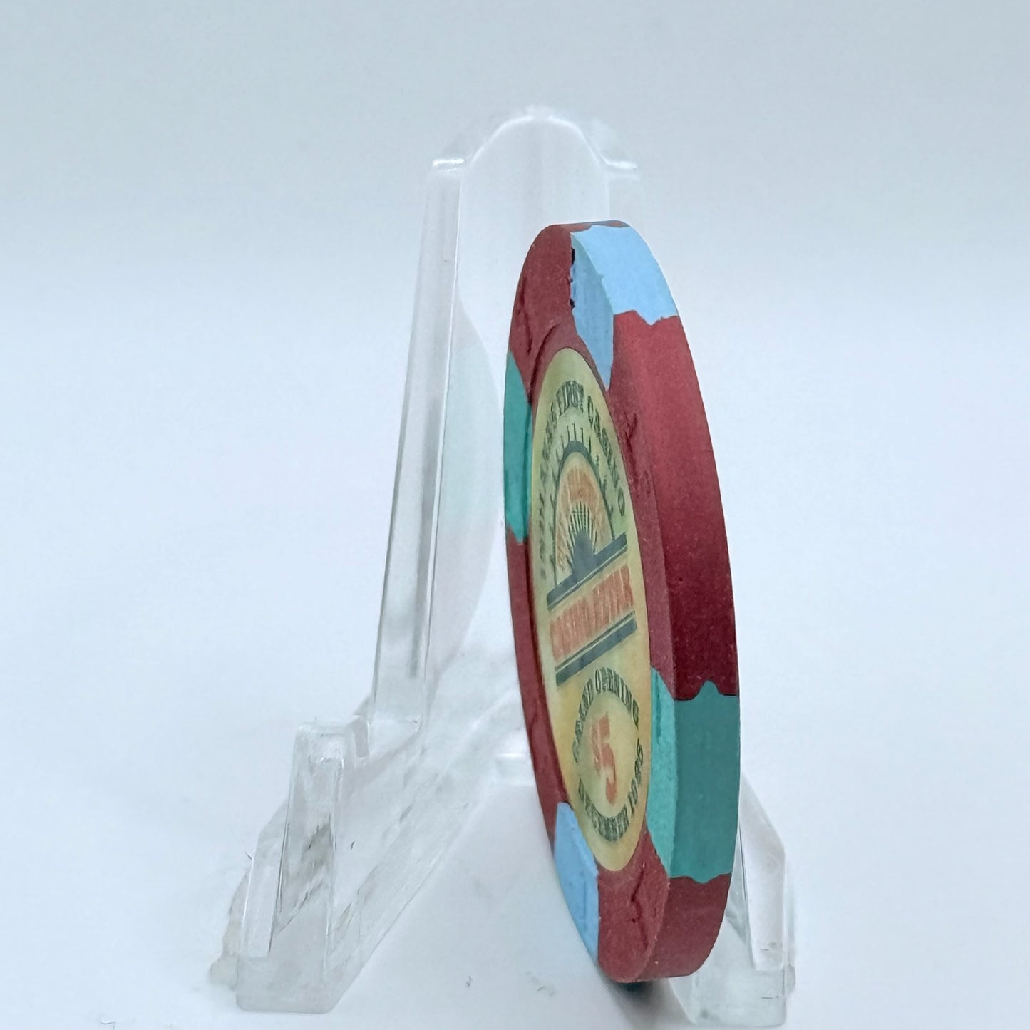 Casino Aztar Evansville Indiana 1995 'Grand Opening' LE $5 Casino Chip