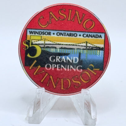 Casino Windsor Windsor Ontario 1994 'Grand Opening' LE $5 Casino Chip