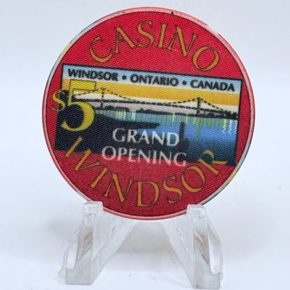 Casino Windsor Windsor Ontario 1994 'Grand Opening' LE $5 Casino Chip