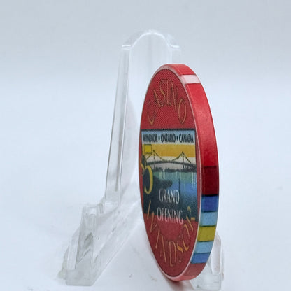 Casino Windsor Windsor Ontario 1994 'Grand Opening' LE $5 Casino Chip