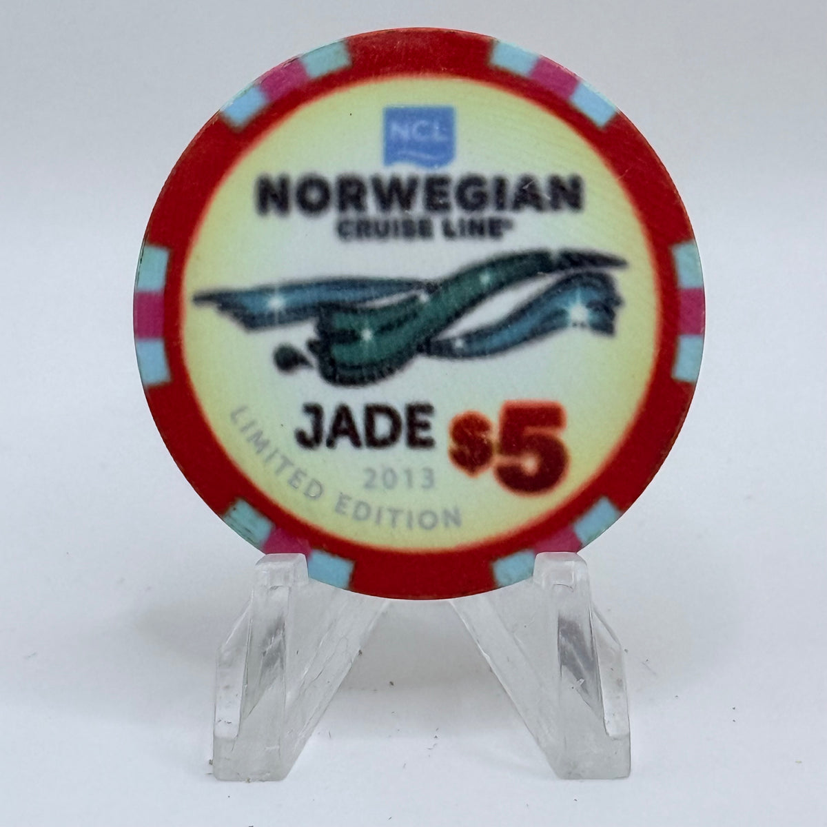 Norwegian Cruise Line Jade 2012 'Jade' LE $5 Casino Chip