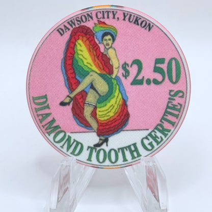 Diamond Tooth Gerties Dawson City Yukon 1996 'Discovery of Gold' LE $2.50 Casino Chip