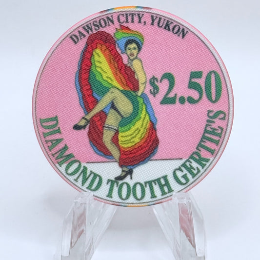 Diamond Tooth Gerties Dawson City Yukon 1996 'Discovery of Gold' LE $2.50 Casino Chip
