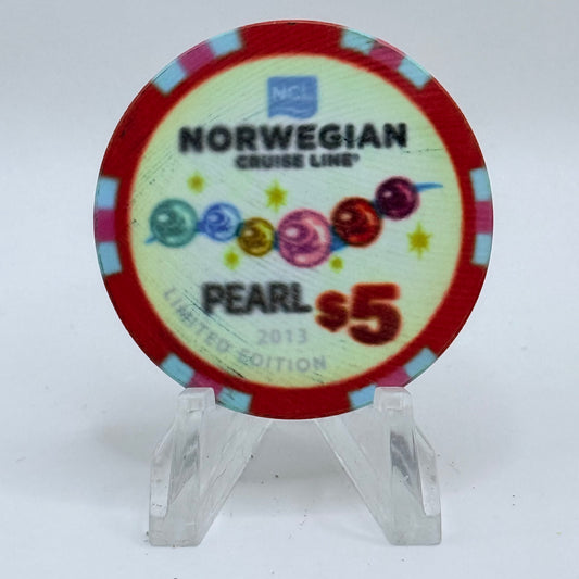 Norwegian Cruise Line Pearl 2012 'Pearl' LE $5 Casino Chip