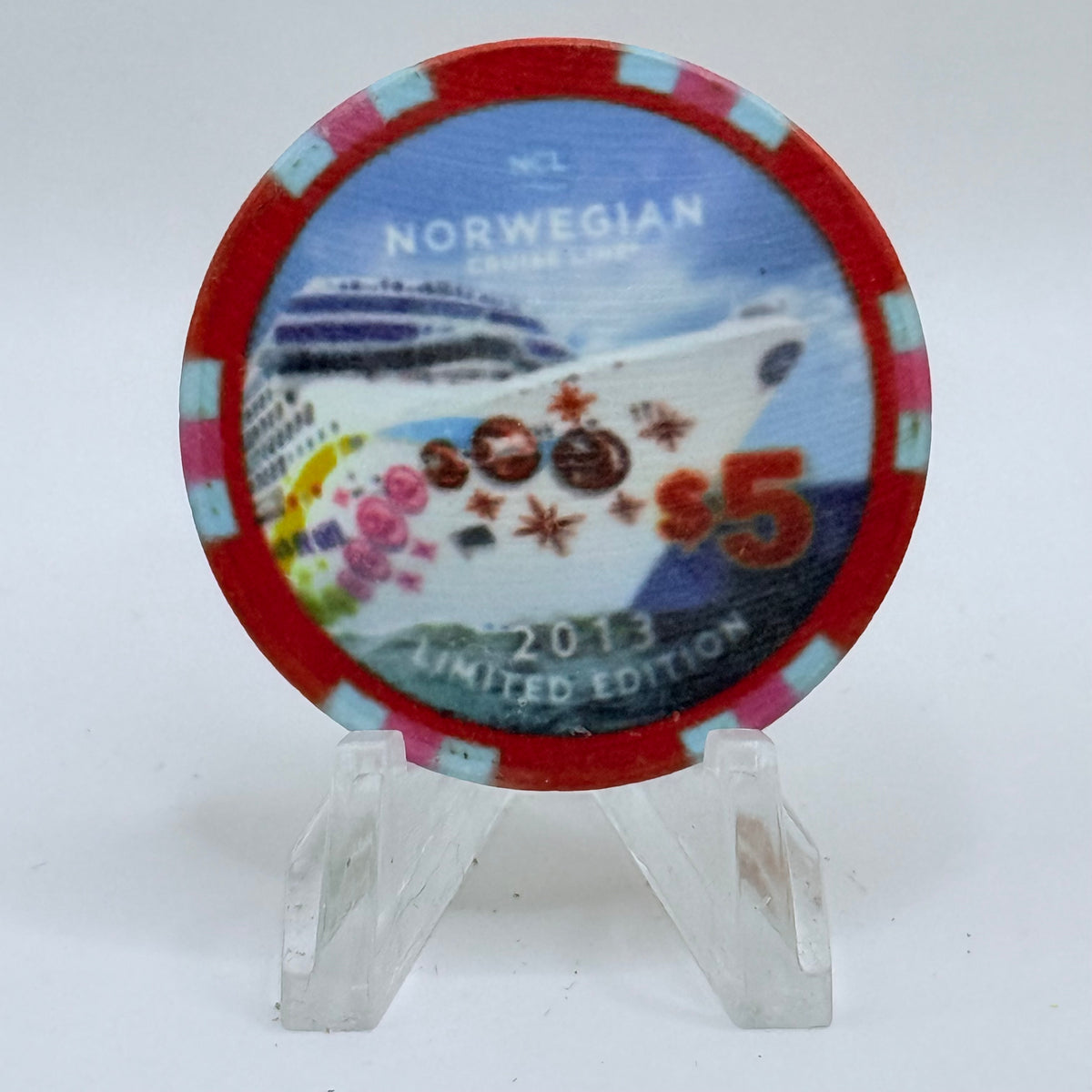 Norwegian Cruise Line Pearl 2012 'Pearl' LE $5 Casino Chip