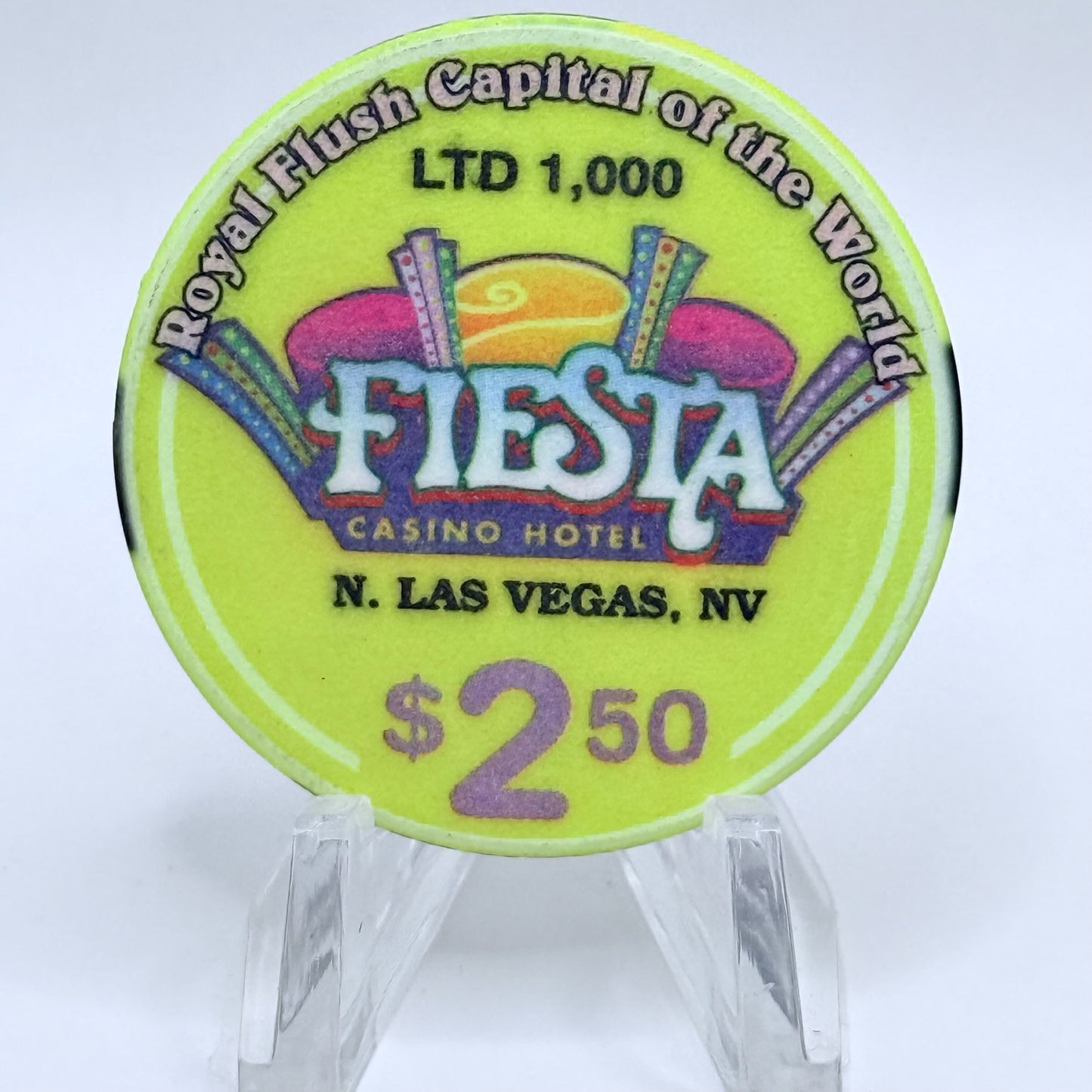 Fiesta Rancho N. Las Vegas Nevada 2000 'Last Chip of the Millennium' LE $2.50 Casino Chip V4096