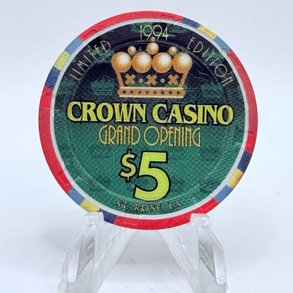 Crown New Orleans Louisiana 'Grand Opening' LE $5 Casino Chip