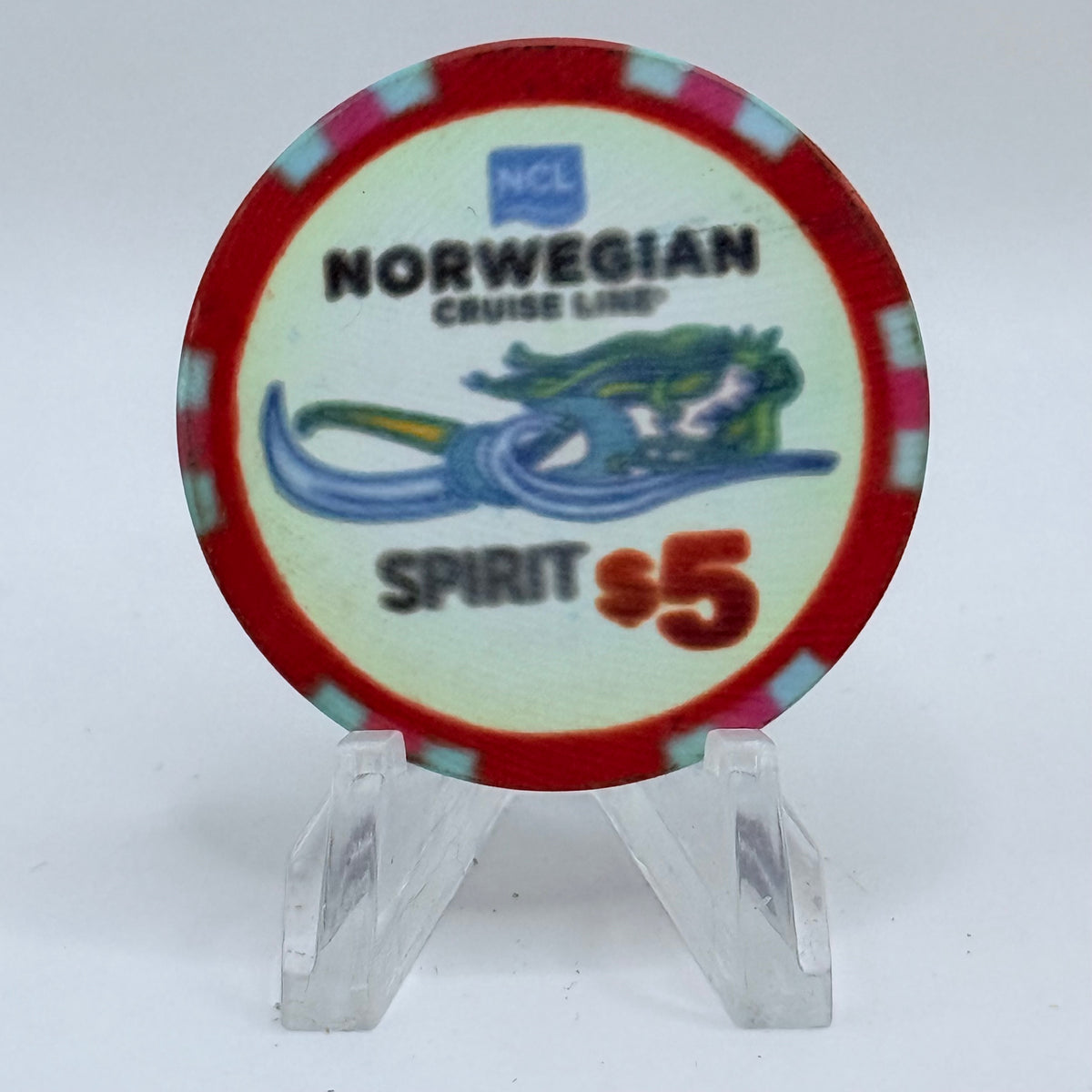Norwegian Cruise Line Spirit 2012 'Spirit' LE $5 Casino Chip