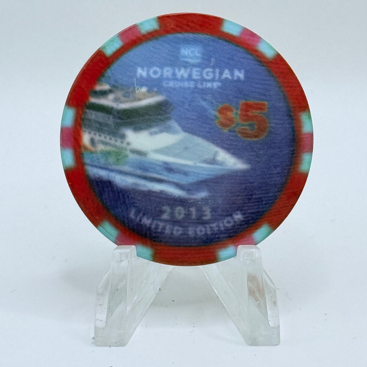 Norwegian Cruise Line Spirit 2012 'Spirit' LE $5 Casino Chip