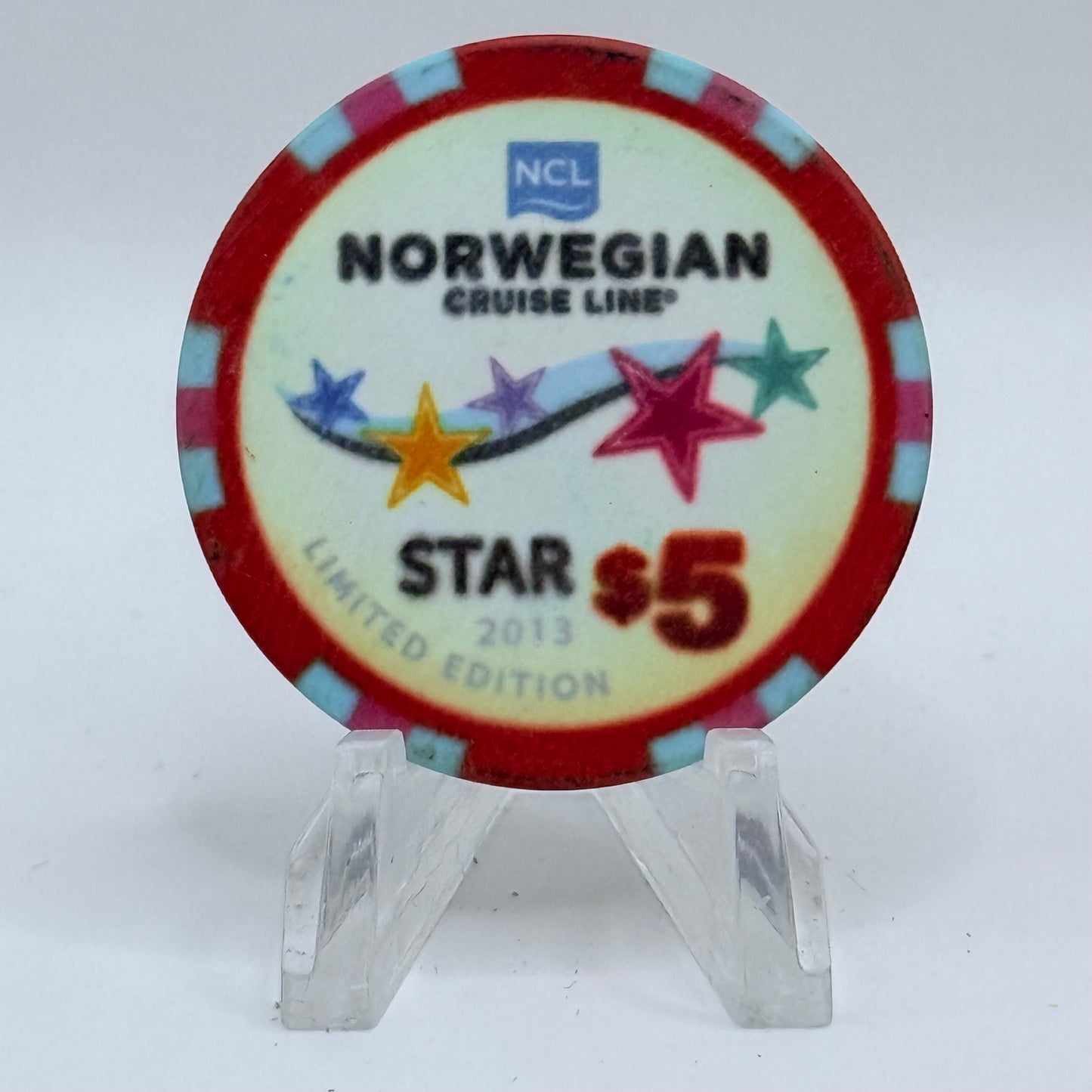 Norwegian Cruise Line Star 2012 'Star' LE $5 Casino Chip