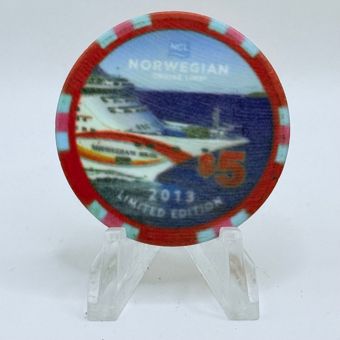 Norwegian Cruise Line Sun 2012 'Sun' LE $5 Casino Chip