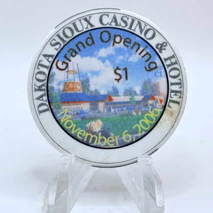Dakota Sioux Watertown South Dakota 2006 'Grand Opening' LE $1 Casino Chip