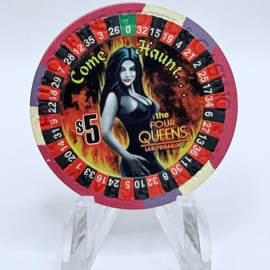 Four Queens Las Vegas Nevada 2000 'Halloween' LE $5 Casino Chip V6820
