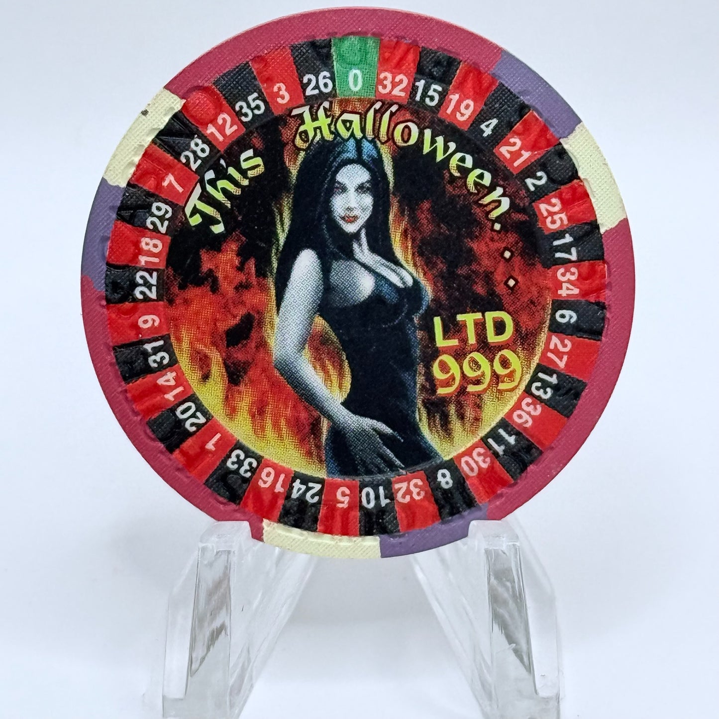 Four Queens Las Vegas Nevada 2000 'Halloween' LE $5 Casino Chip V6820