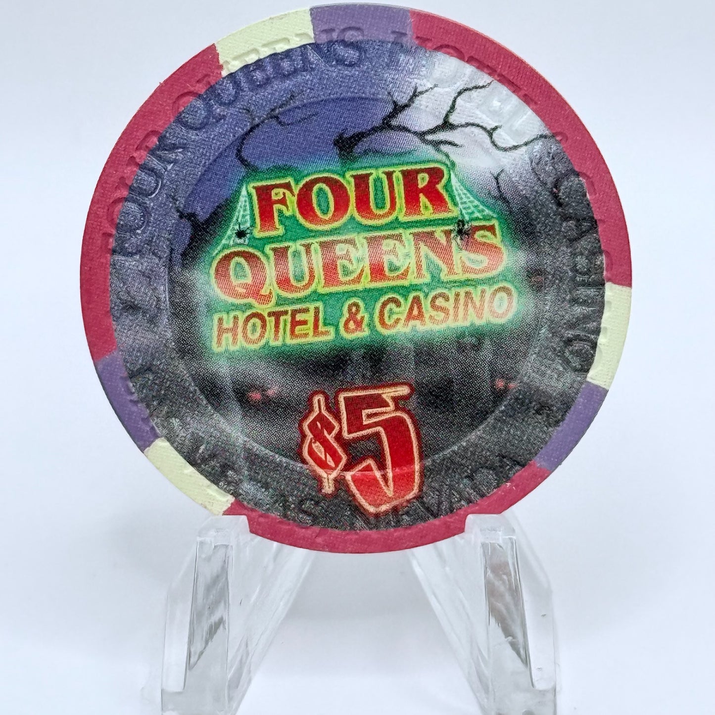 Four Queens Las Vegas Nevada 2006 'Halloween' LE $5 Casino Chip E5946