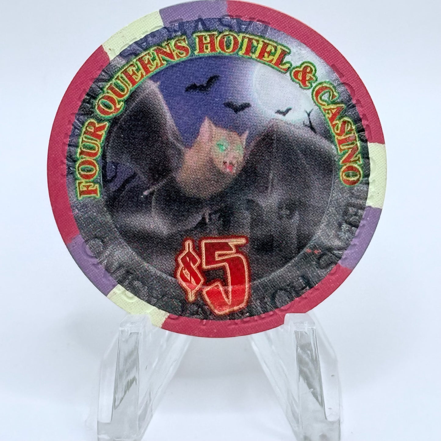 Four Queens Las Vegas Nevada 2006 'Halloween' LE $5 Casino Chip E5947