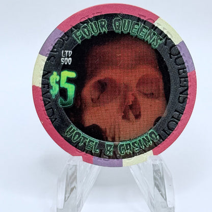 Four Queens Las Vegas Nevada 2008 'Halloween' LE $5 Casino Chip E7944