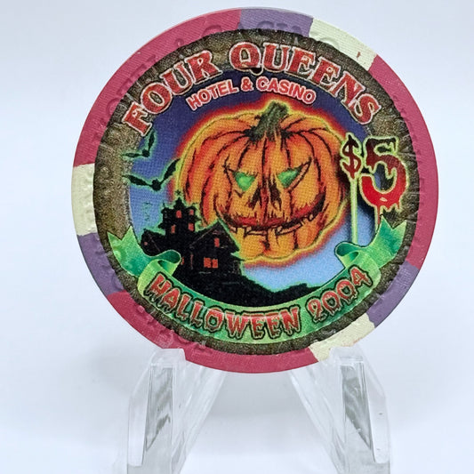 Four Queens Las Vegas Nevada 2004 'Halloween' LE $5 Casino Chip E4048