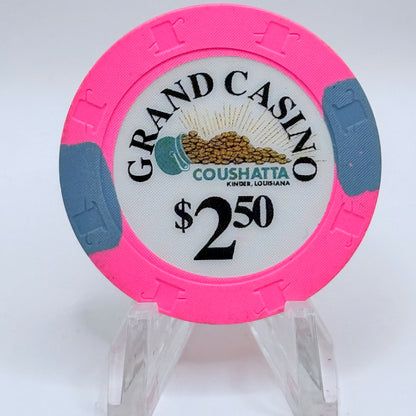 Grand Casino Coushatta Kinder Louisiana Series 250 $2.50 Casino Chip
