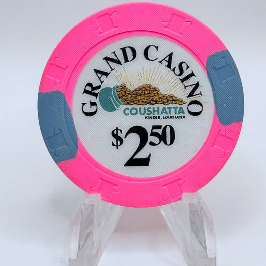 Grand Casino Coushatta Kinder Louisiana Series 250 $2.50 Casino Chip