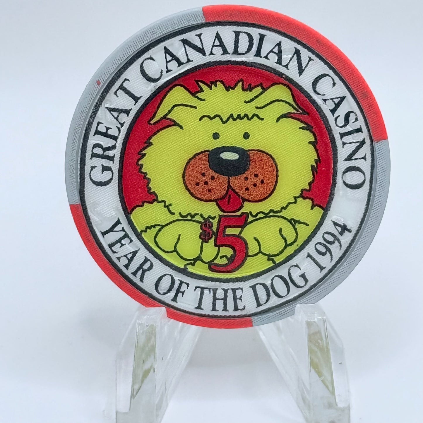 Great Canadian (Casinos) Gaming Corp. Richmond British Columbia 1994 LE $5 Casino Chip