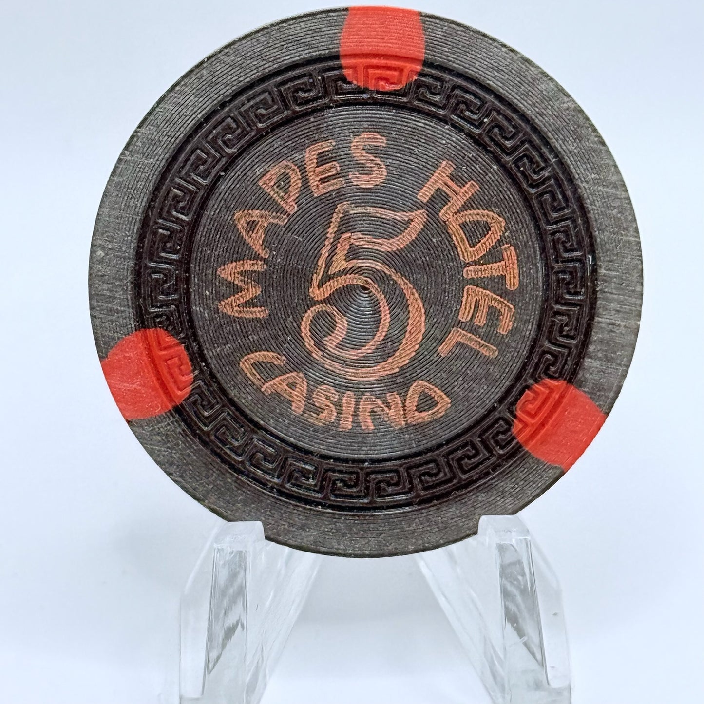 Mapes Hotel Casino Reno Nevada 1948 $5 Casino Chip N5237