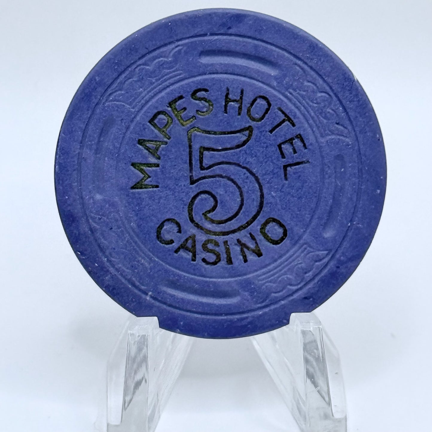 Mapes Hotel Casino Reno Nevada 1948 $5 Casino Chip N5232