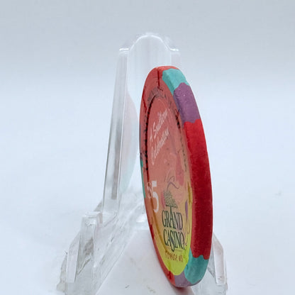 Grand Casino Tunica Mississippi 1996 'Grand Opening' LE $5 Casino Chip