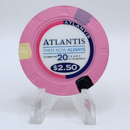 Atlantis Paradise Island Bahamas 2014 '20th Anniversary' Series 201 LE $2.50 Casino Chip