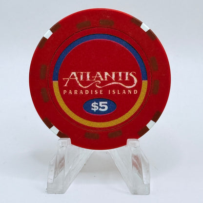 Atlantis Paradise Island Bahamas Series 202 $5 Casino Chip